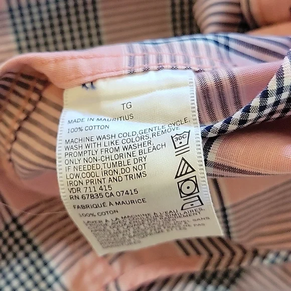 XL NAUTICA CLASSIC FIT WRINKLE RESISTANT PLAID SHIRT - Picture 9 of 9